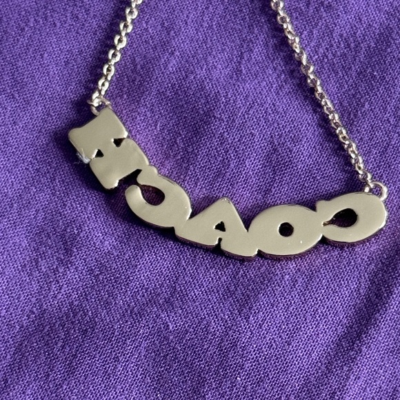 Coach Gold Necklace with Multicolor Letters - Picture 3 of 7